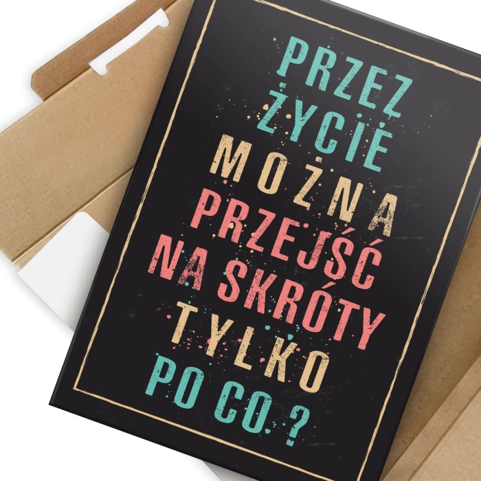 Plakat metalowy Tylko po co Prezent