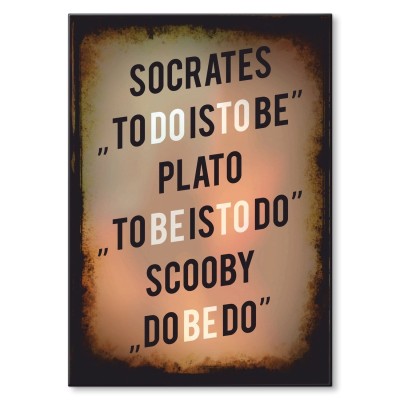 Plakat metalowy Do be do Prezent