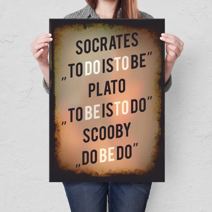 Plakat metalowy Do be do Prezent