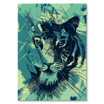 Plakat metalowy Tygrys Prezent