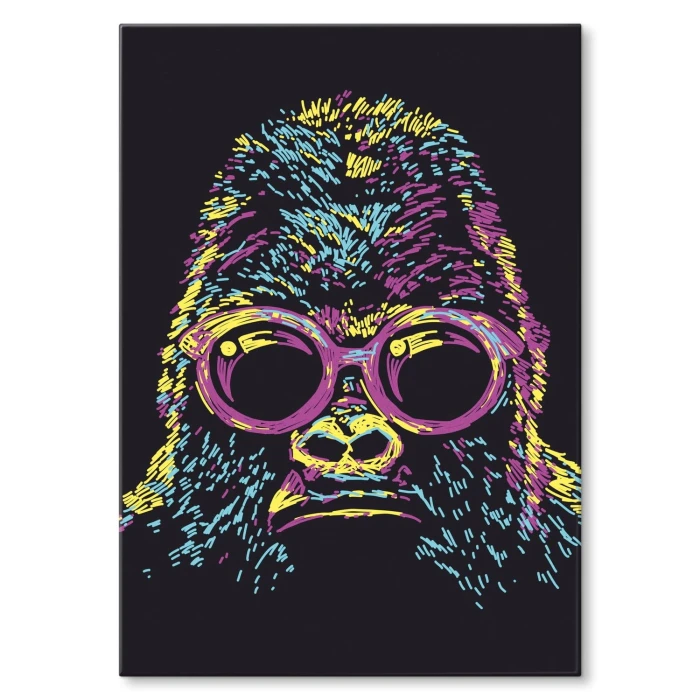 Plakat metalowy Gorilla abstract Prezent