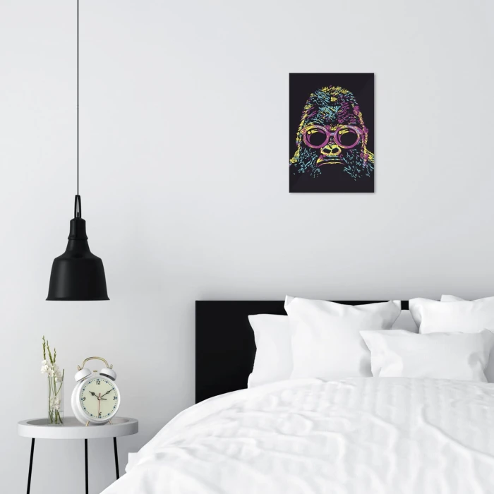 Plakat metalowy Gorilla abstract Prezent