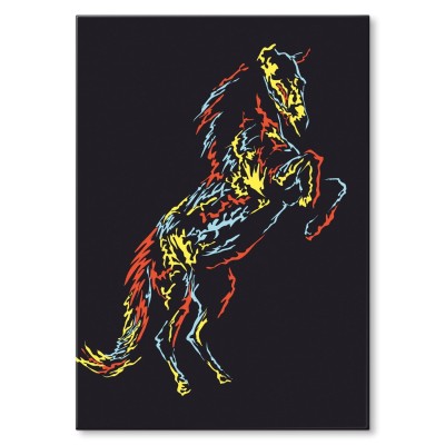 Plakat metalowy Horse abstract Prezent