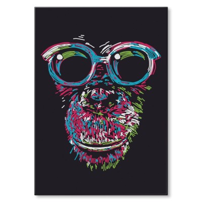 Plakat metalowy Monkey abstract Prezent