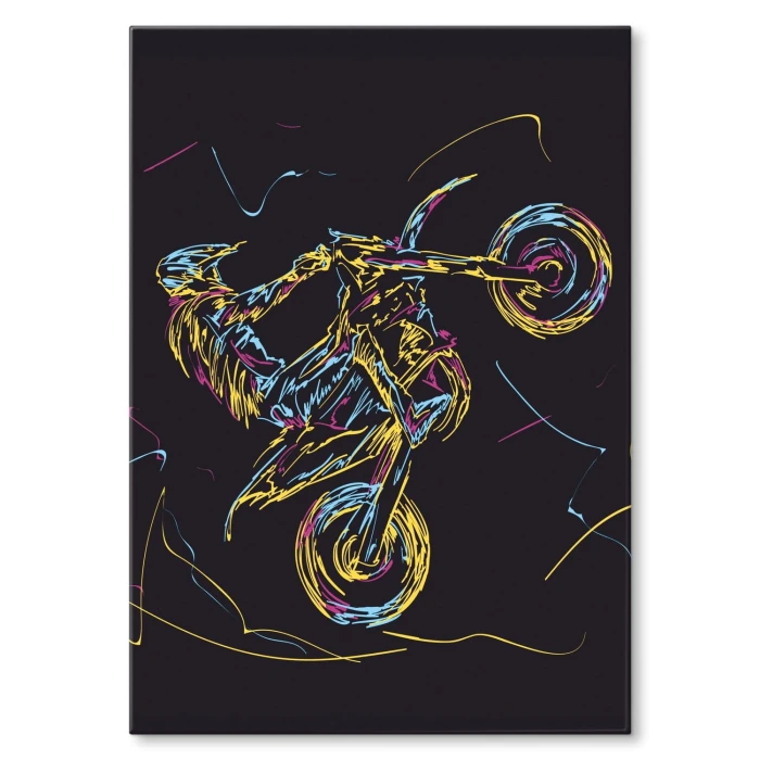 Plakat metalowy Motorbike abstract Prezent
