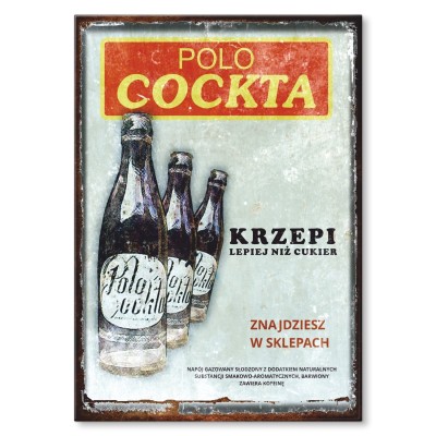 Plakat metalowy Polocockta Prezent