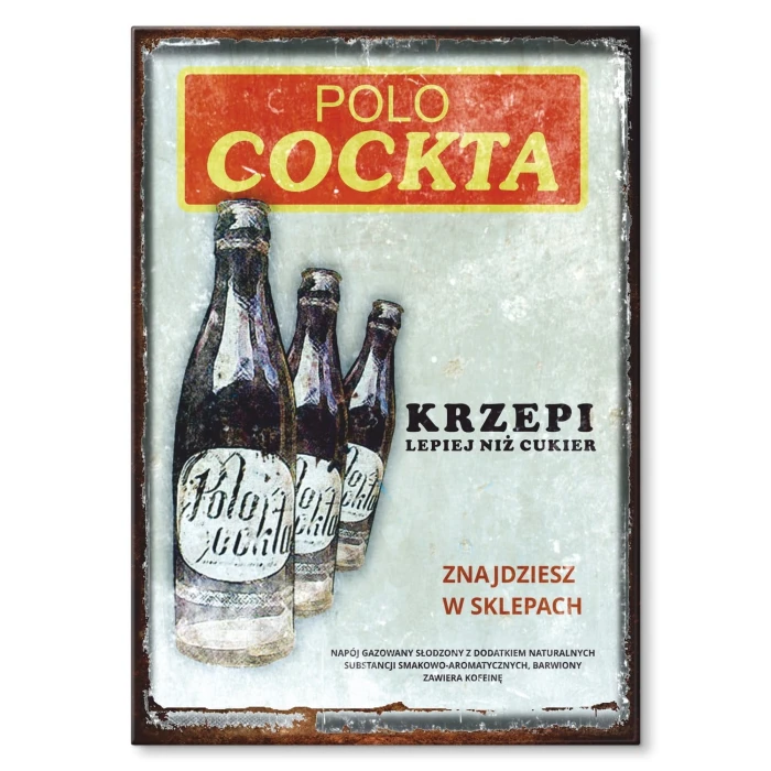 Plakat metalowy Polocockta Prezent