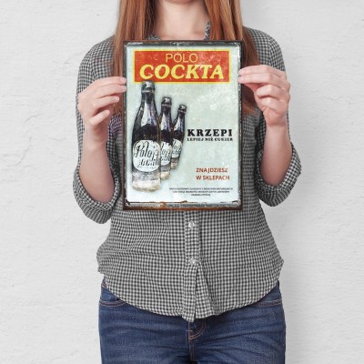 Plakat metalowy Polocockta Prezent