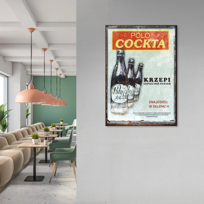 Plakat metalowy Polocockta Prezent
