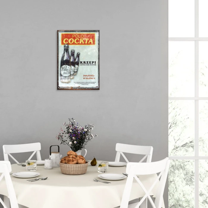 Plakat metalowy Polocockta Prezent