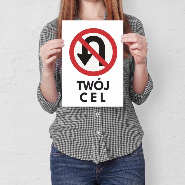 Plakat metalowy Twój cel Prezent