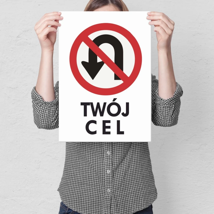 Plakat metalowy Twój cel Prezent