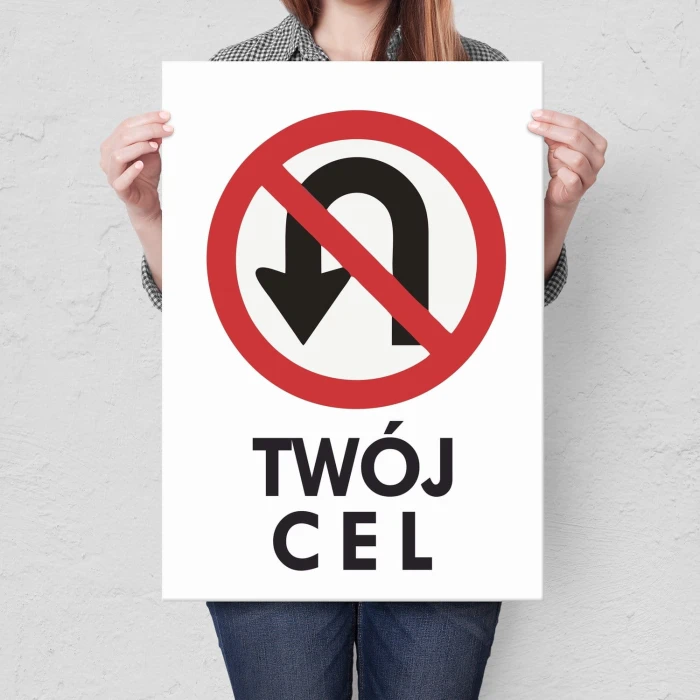 Plakat metalowy Twój cel Prezent