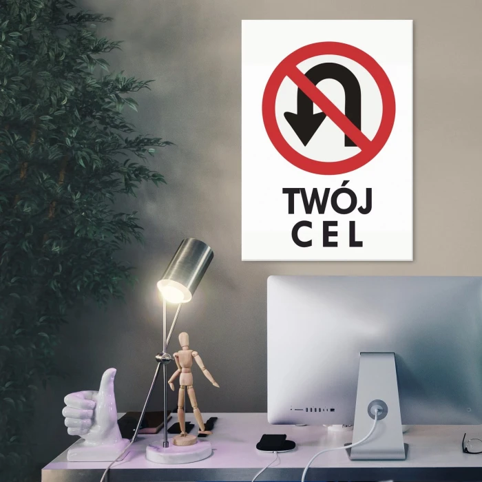 Plakat metalowy Twój cel Prezent