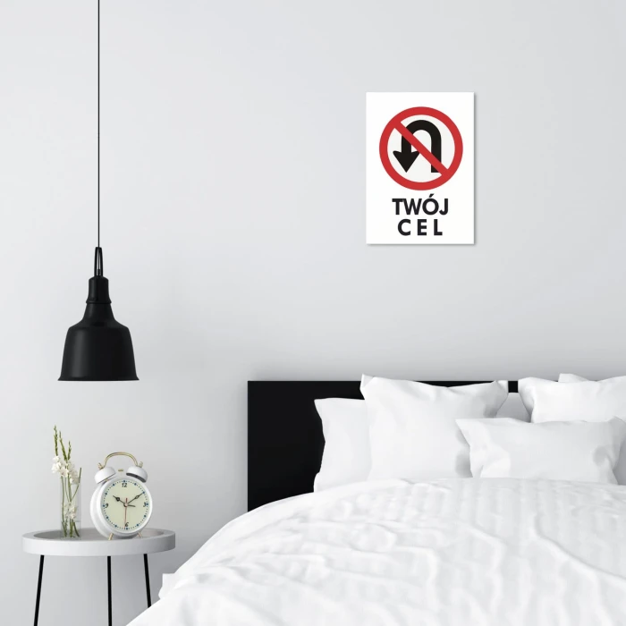Plakat metalowy Twój cel Prezent