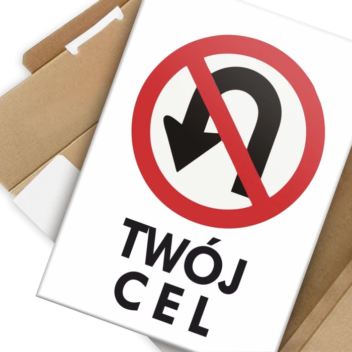 Plakat metalowy Twój cel Prezent