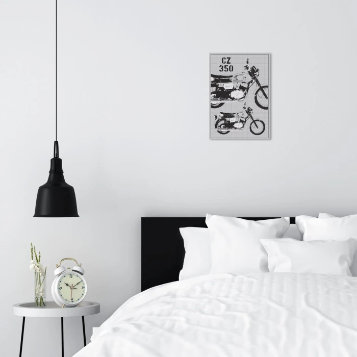 Plakat metalowy CZ350 Prezent