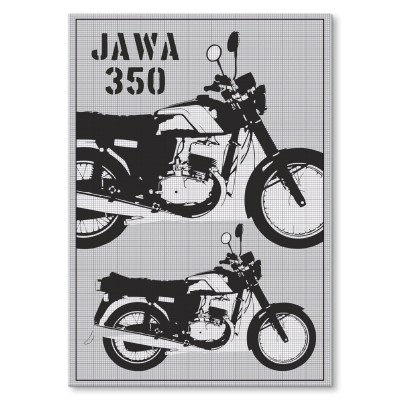 Plakat metalowy JAWA350 Prezent
