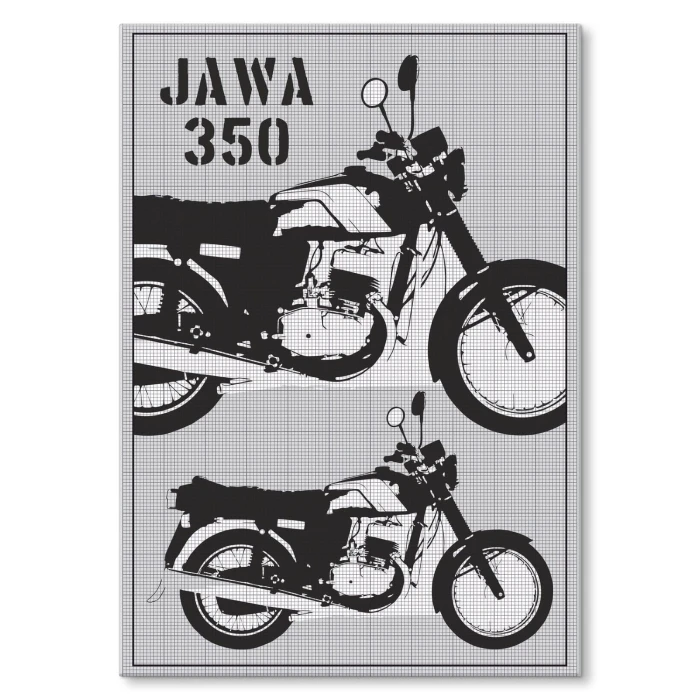Plakat metalowy JAWA350 Prezent
