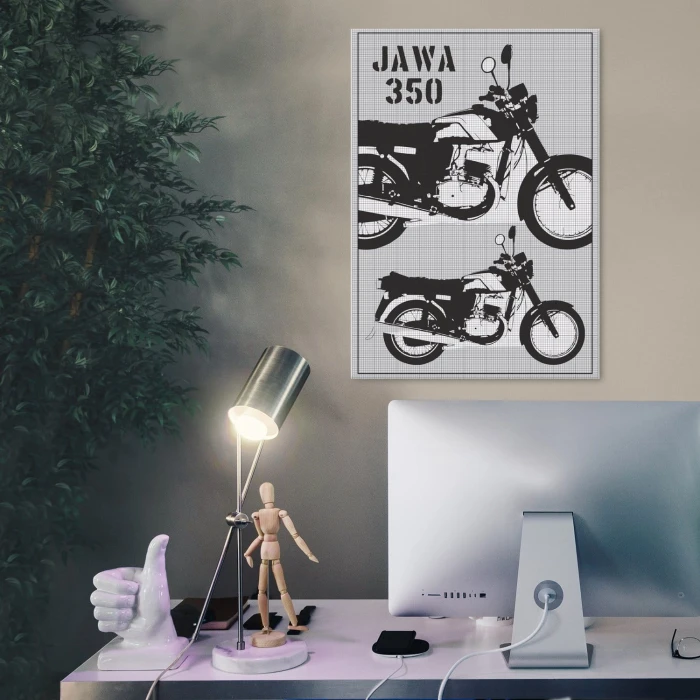Plakat metalowy JAWA350 Prezent