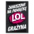 Plakat metalowy Januszowi Grażyna Prezent