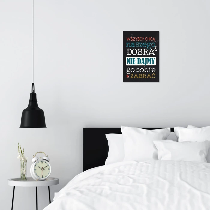 Plakat metalowy Naszego dobra Prezent