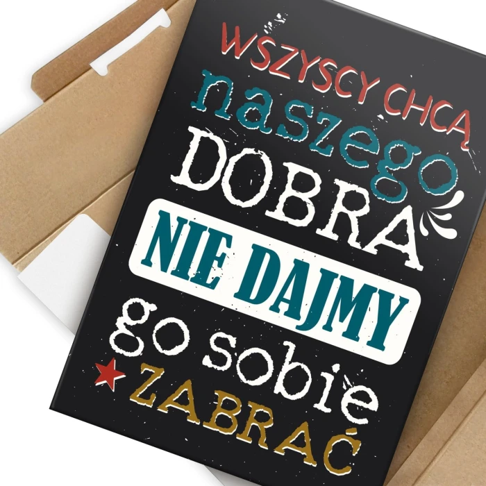 Plakat metalowy Naszego dobra Prezent