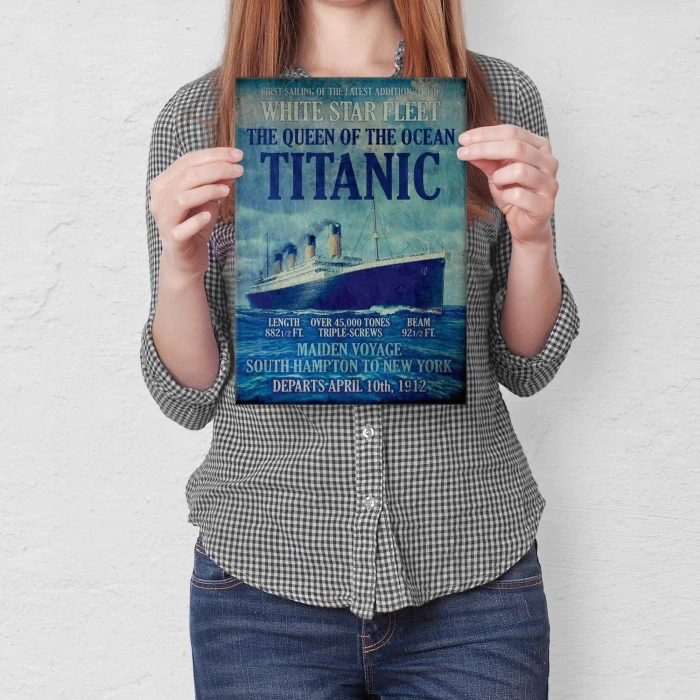 Plakat metalowy Titanic Prezent