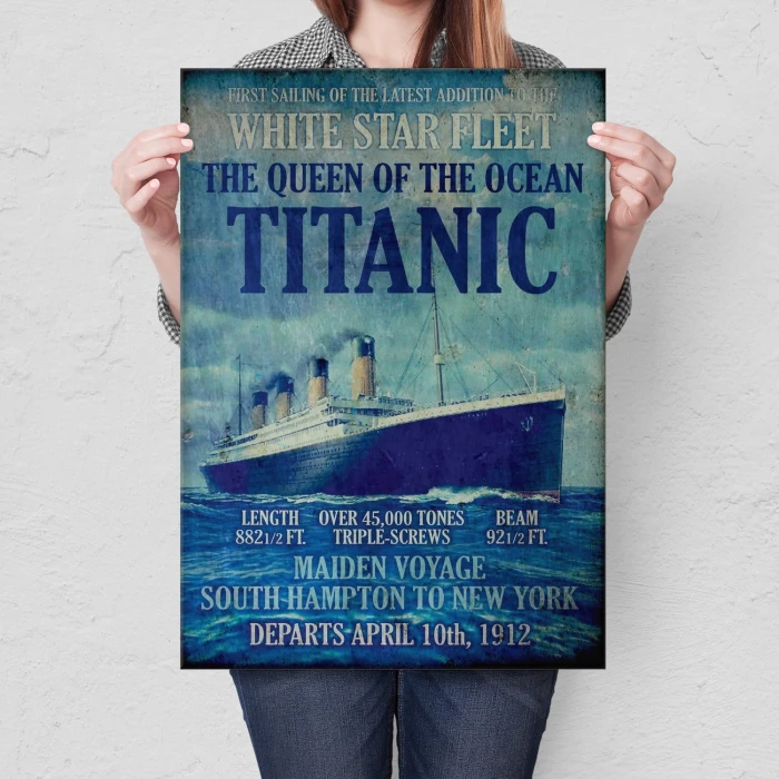 Plakat metalowy Titanic Prezent