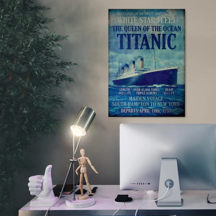 Plakat metalowy Titanic Prezent