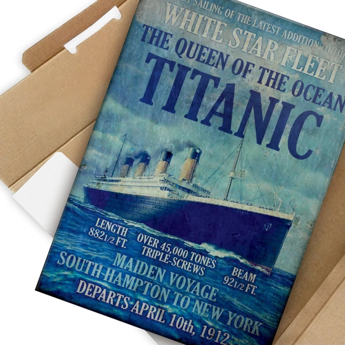 Plakat metalowy Titanic Prezent