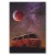 Plakat metalowy Moon car Prezent