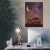Plakat metalowy Moon car Prezent