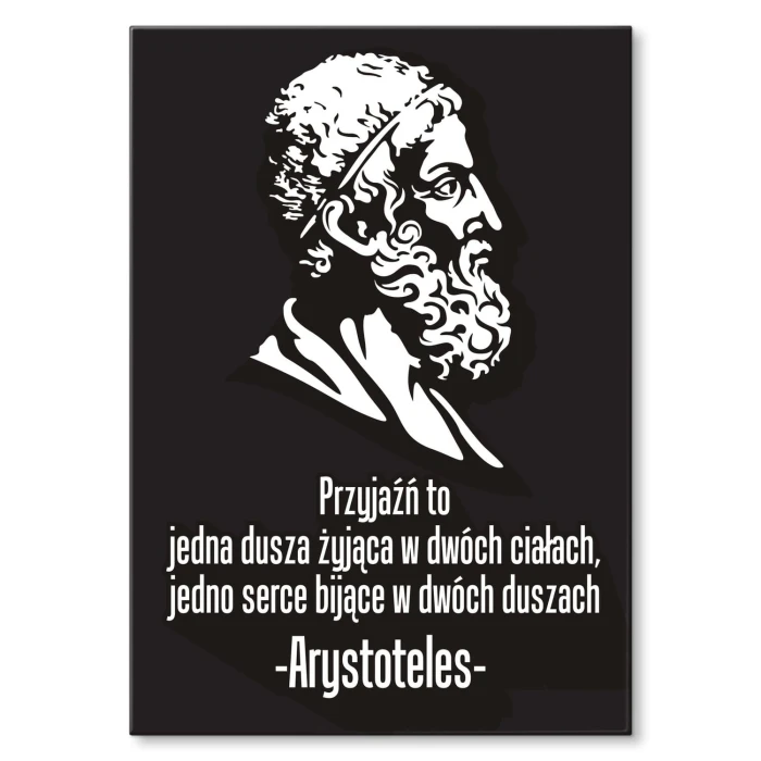 Plakat metalowy Arystoteles Prezent