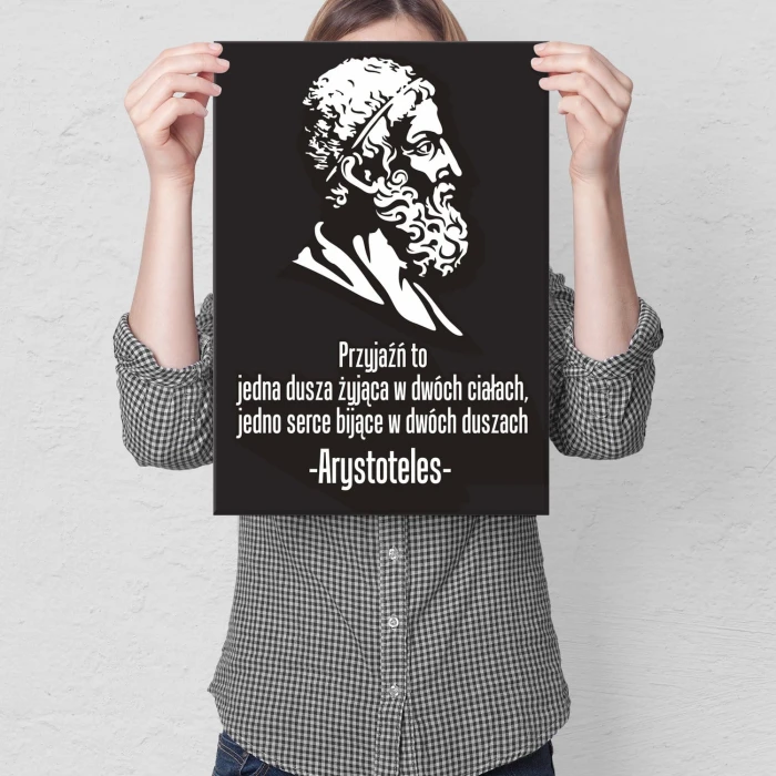 Plakat metalowy Arystoteles Prezent