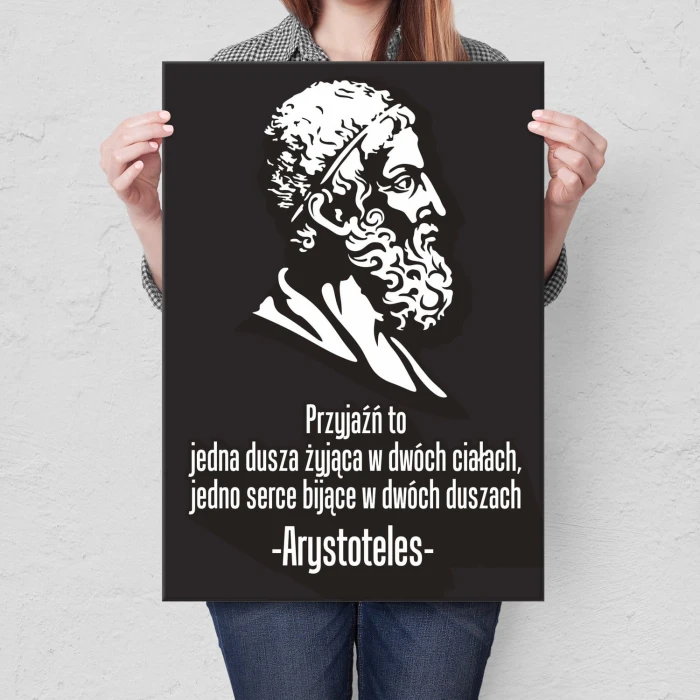 Plakat metalowy Arystoteles Prezent