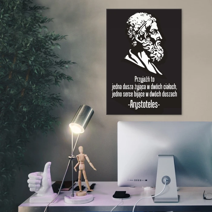 Plakat metalowy Arystoteles Prezent