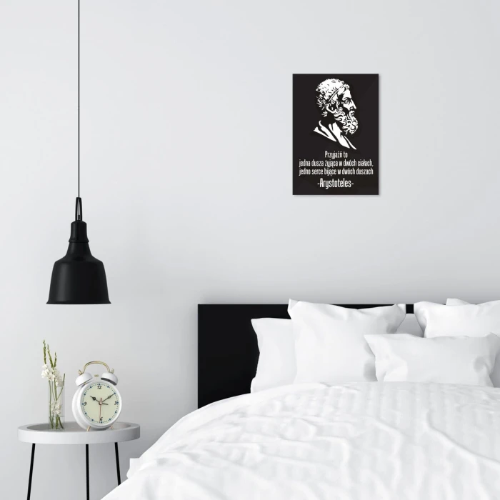 Plakat metalowy Arystoteles Prezent