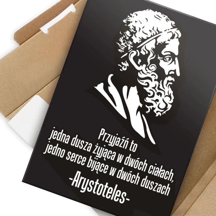 Plakat metalowy Arystoteles Prezent