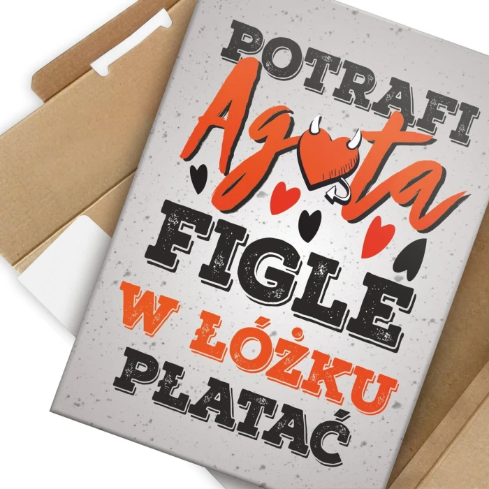 Plakat metalowy Agata Prezent