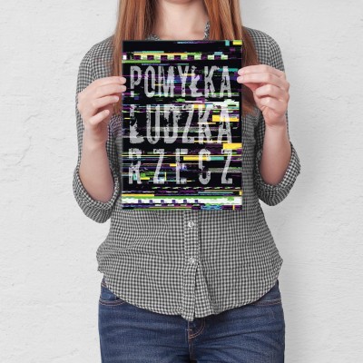 Plakat metalowy Pomyłka ludzka rzecz Prezent