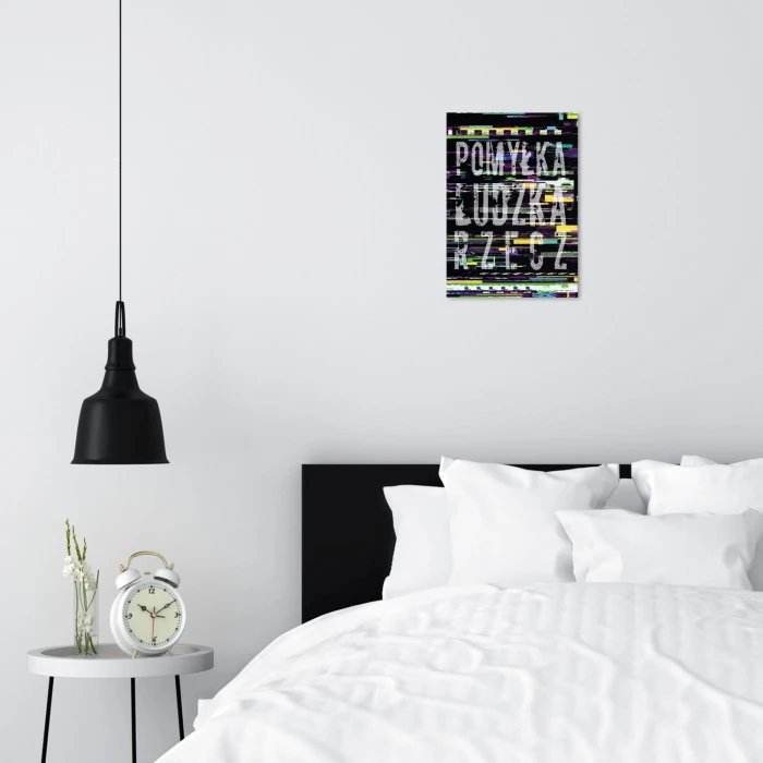 Plakat metalowy Pomyłka ludzka rzecz Prezent