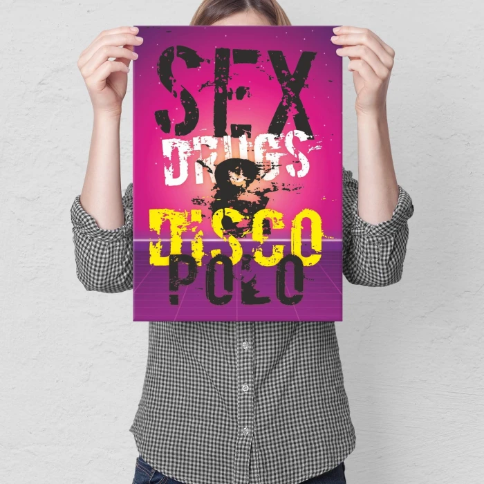 Plakat metalowy Disco Polo Prezent