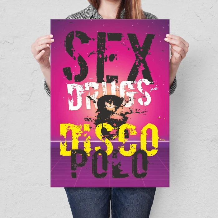Plakat metalowy Disco Polo Prezent