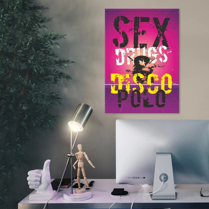 Plakat metalowy Disco Polo Prezent