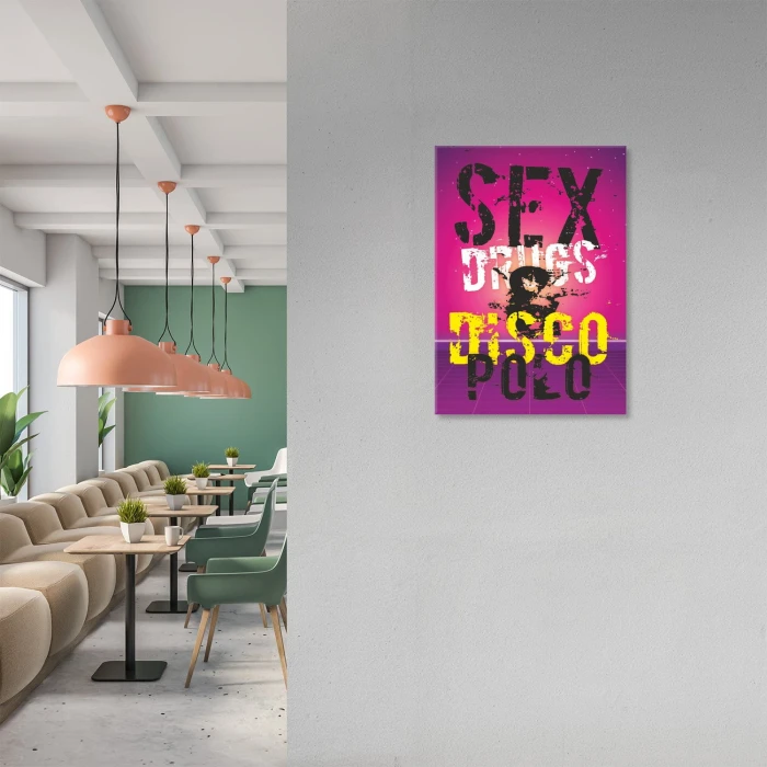 Plakat metalowy Disco Polo Prezent