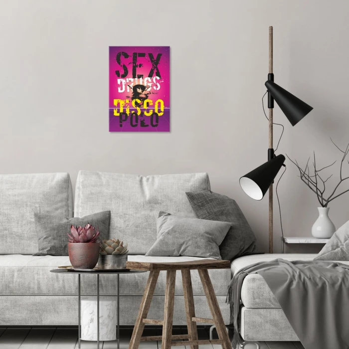Plakat metalowy Disco Polo Prezent