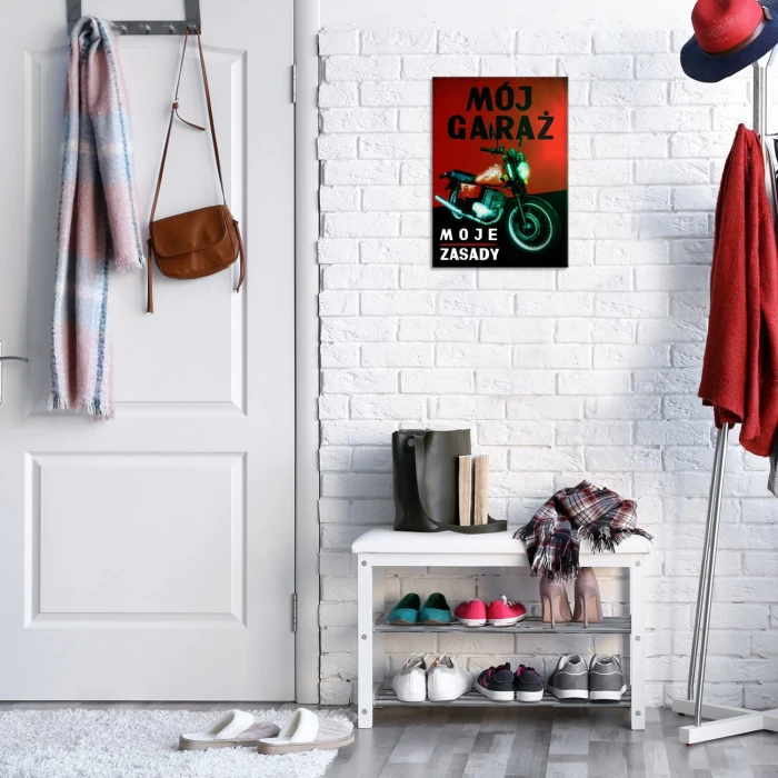 Plakat metalowy Mój garaż MZ Prezent