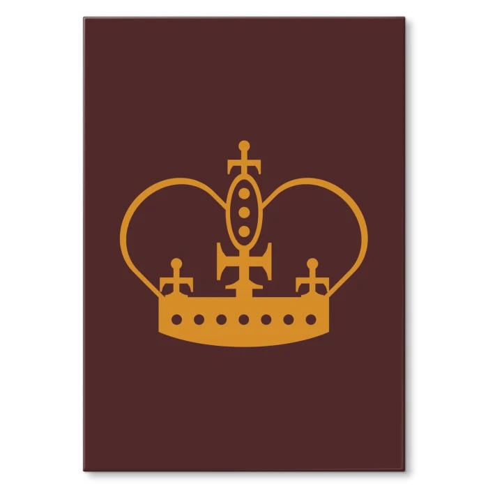 Plakat metalowy Korona Prezent
