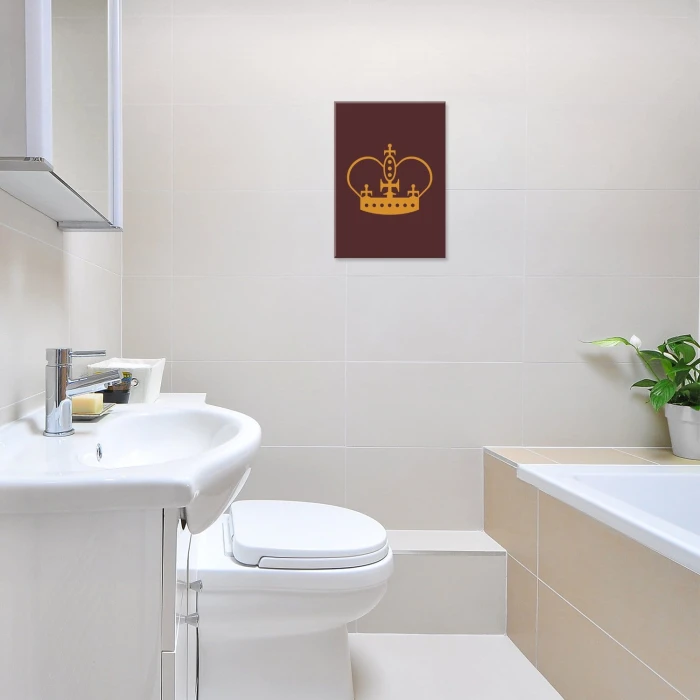 Plakat metalowy Korona Prezent